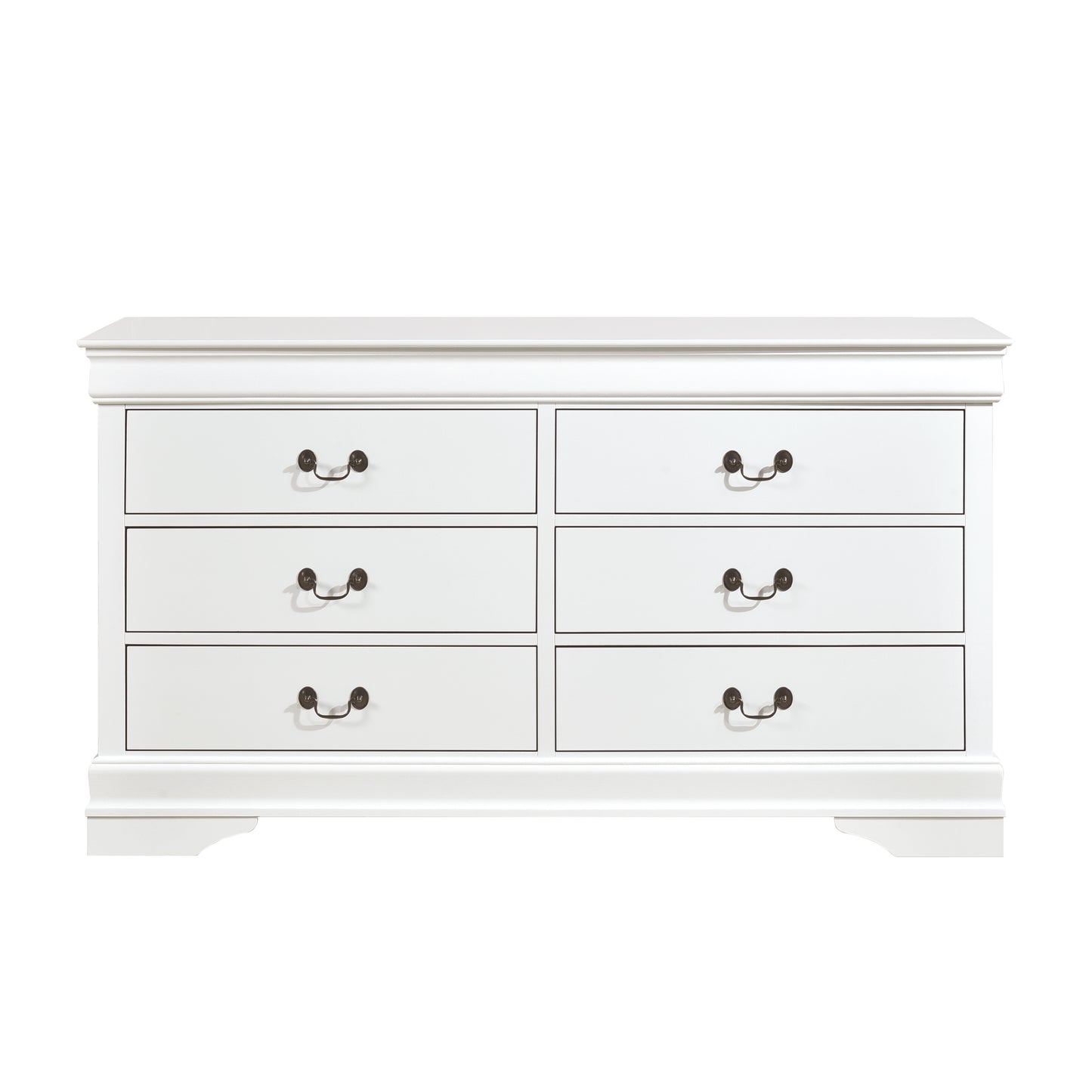 Homelegance Dresser Mayville White Elegant Design with Six Drawers 2147W-5