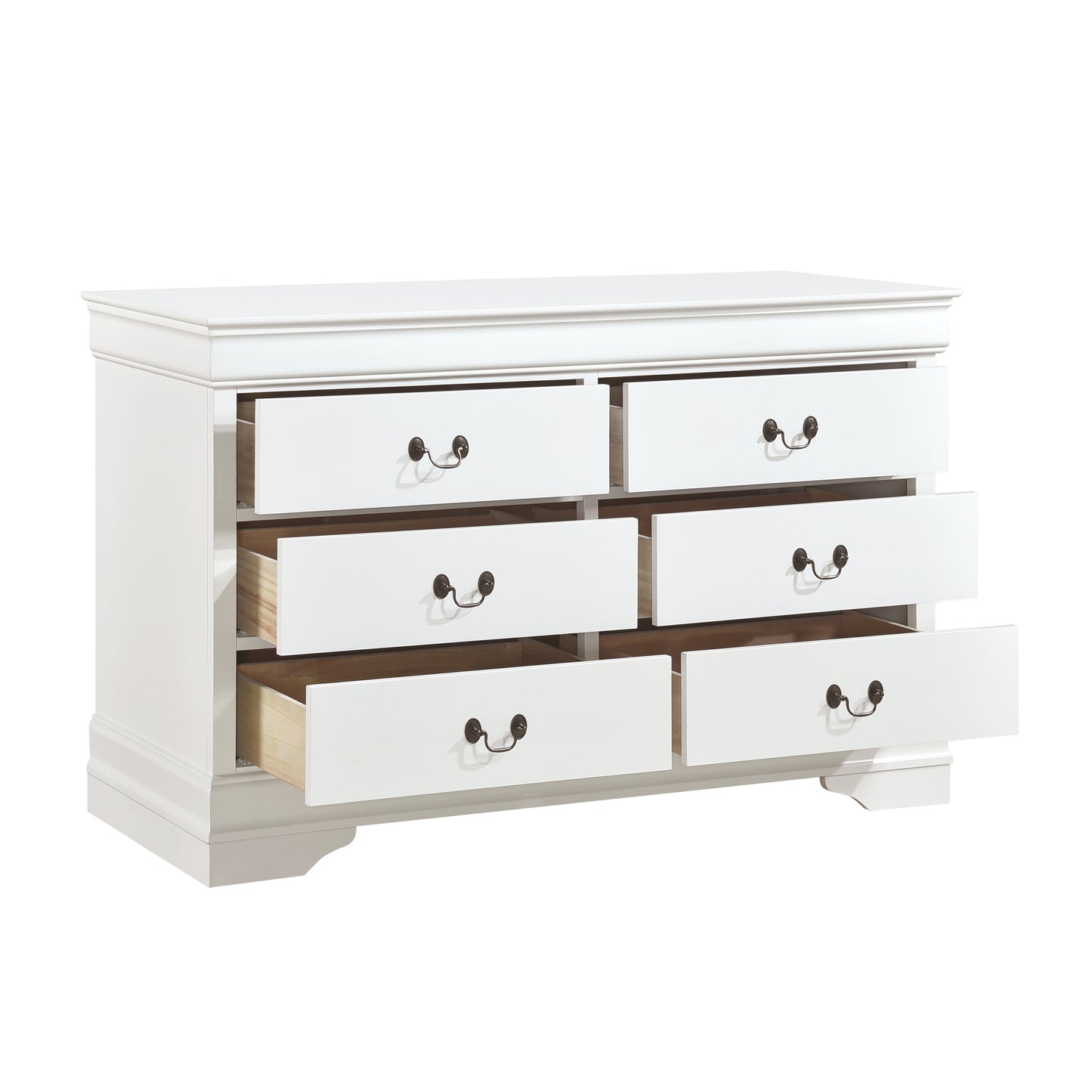 Homelegance Dresser Mayville White Elegant Design with Six Drawers 2147W-5