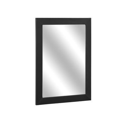 Homelegance Lorenzi Dresser Mirror Black Faux Leather 2220-6