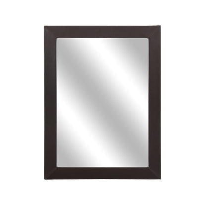 Homelegance Lorenzi Dresser Mirror Dark Brown Faux Leather 2220DBR-6