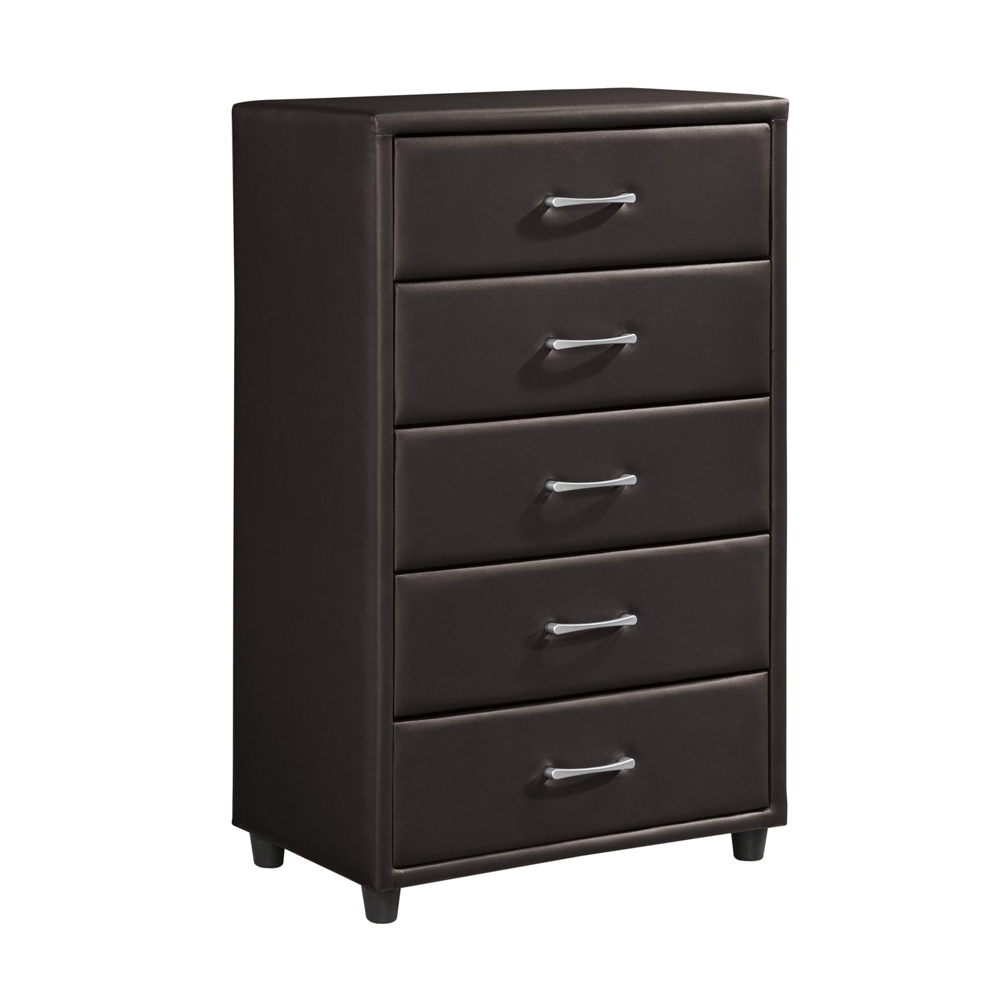 Homelegance Chest Lorenzi Dark Brown Faux Leather Sophistication 2220DBR-9