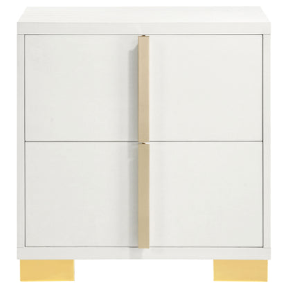 Marceline 2-drawer Nightstand White