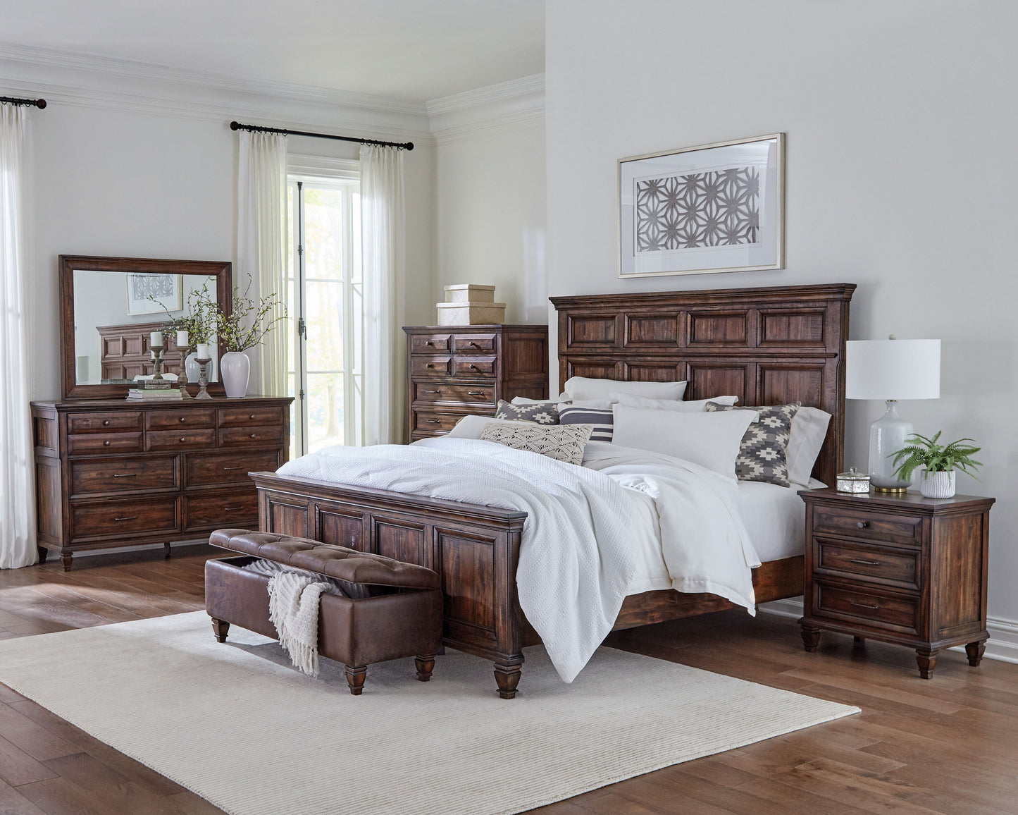 Avenue Dresser Mirror Weathered Burnished Brown