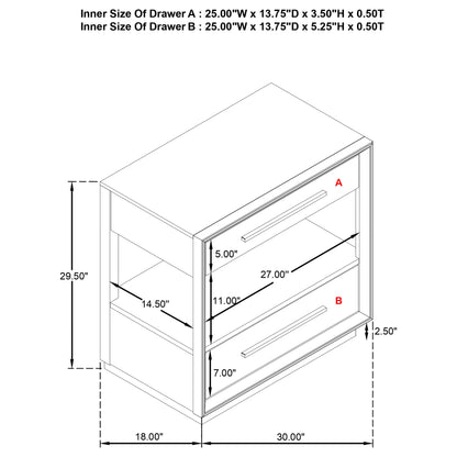 Durango 4-piece Queen Bedroom Set Washed Oak
