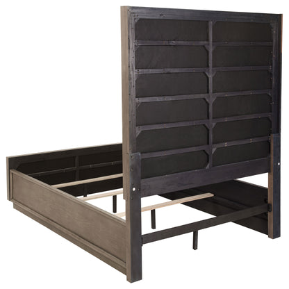 Durango 77-inch Queen Panel Bed Washed Oak