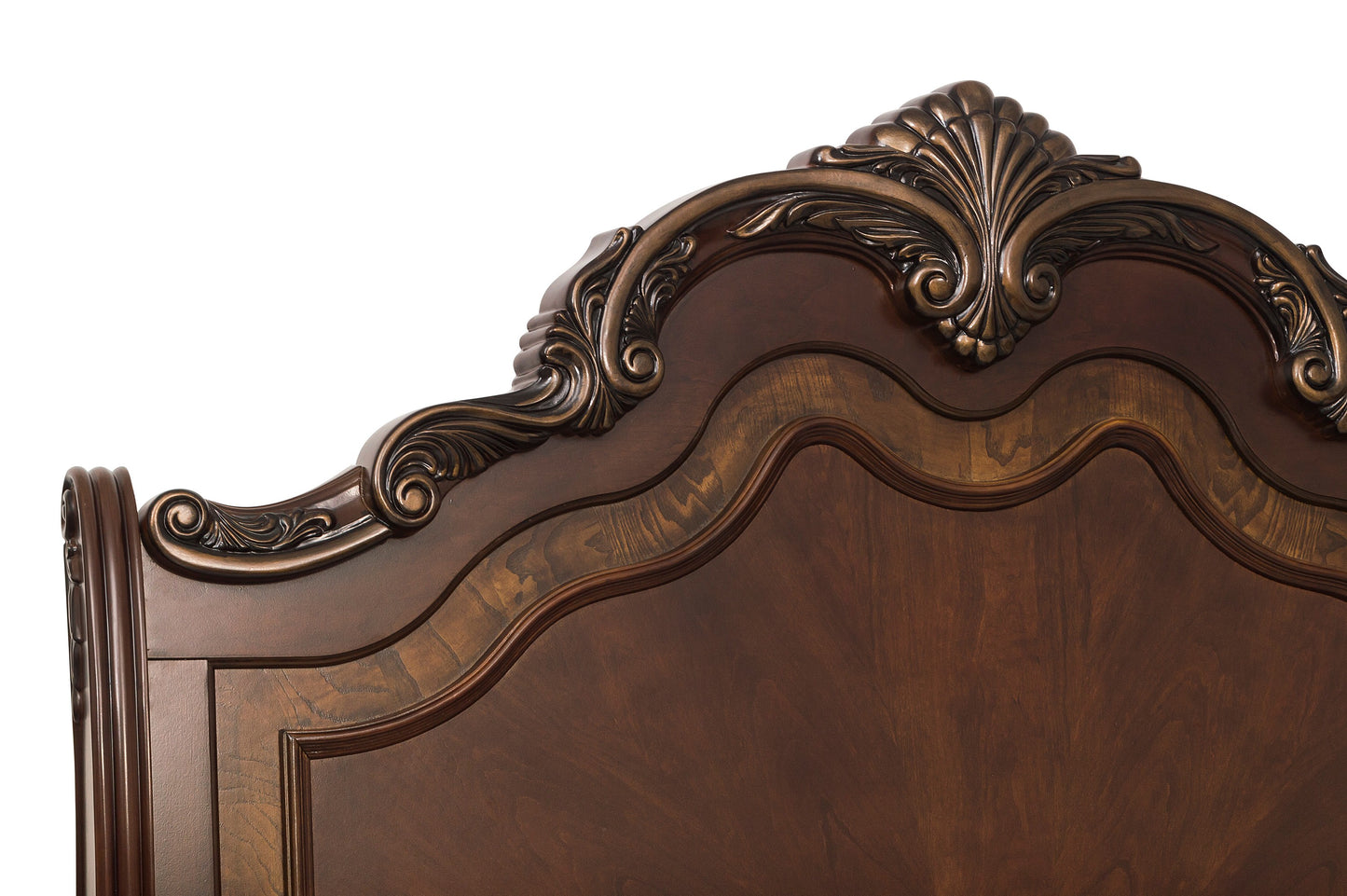 Homelegance Queen Bed Deryn Park Cherry Finish with Gold Tipping 2243SL-1