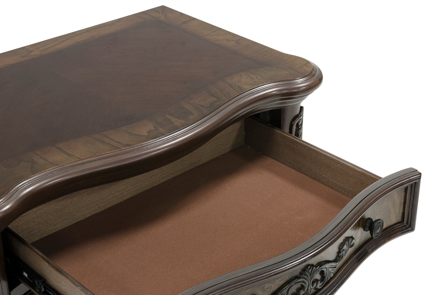 Homelegance Nightstand Deryn Park Cherry Finish 2243-4