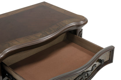 Homelegance Nightstand Deryn Park Cherry Finish 2243-4