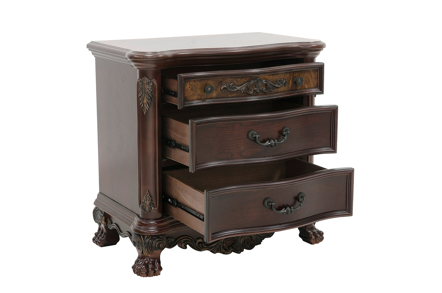 Homelegance Nightstand Deryn Park Cherry Finish 2243-4