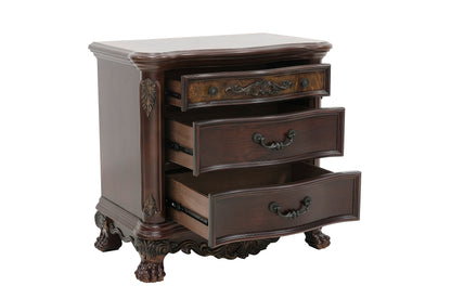 Homelegance Nightstand Deryn Park Cherry Finish 2243-4