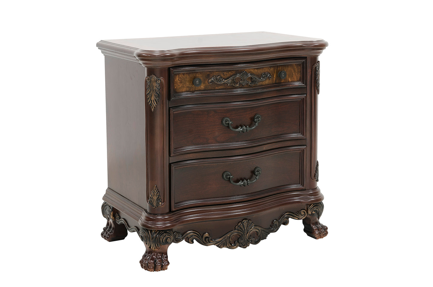 Homelegance Nightstand Deryn Park Cherry Finish 2243-4