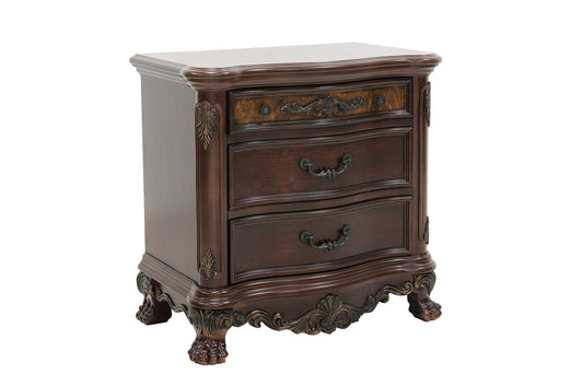 Homelegance Nightstand Deryn Park Cherry Finish 2243-4