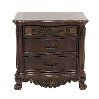 Homelegance Nightstand Deryn Park Cherry Finish 2243-4