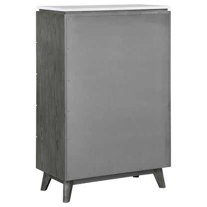 Nathan 5-drawer Bedroom Chest Grey