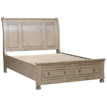 Homelegance Queen Bed Bethel Gray Finish with Storage Drawers 2259GY-1