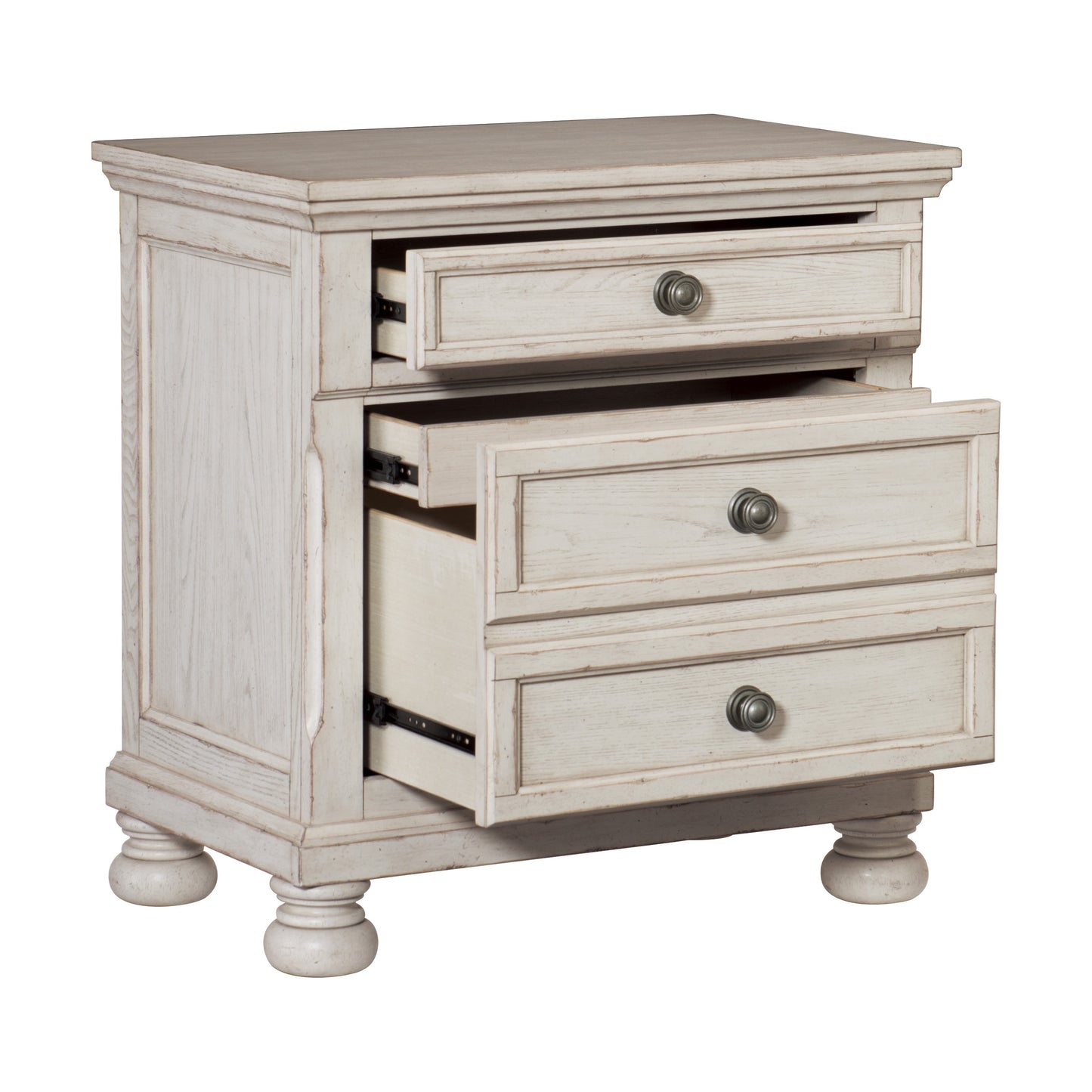 Homelegance Nightstand Bethel Antique White Finish Timeless Design 2259W-4