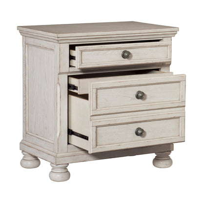 Homelegance Nightstand Bethel Antique White Finish Timeless Design 2259W-4
