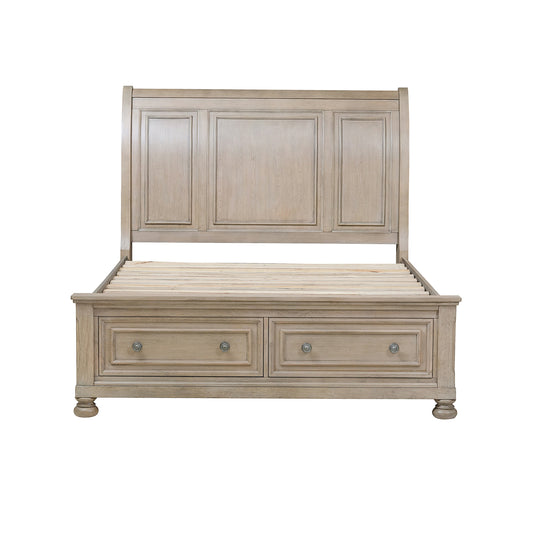 Homelegance Queen Bed Bethel Gray Finish with Storage Drawers 2259GY-1