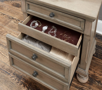 Homelegance Nightstand Bethel Gray Finish Elegant Design 2259GY-4