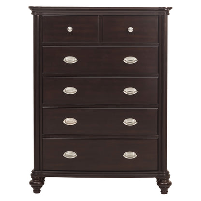 Homelegance Chest Marston Dark Cherry Finish Elegant Bedroom Storage 2615DC-9
