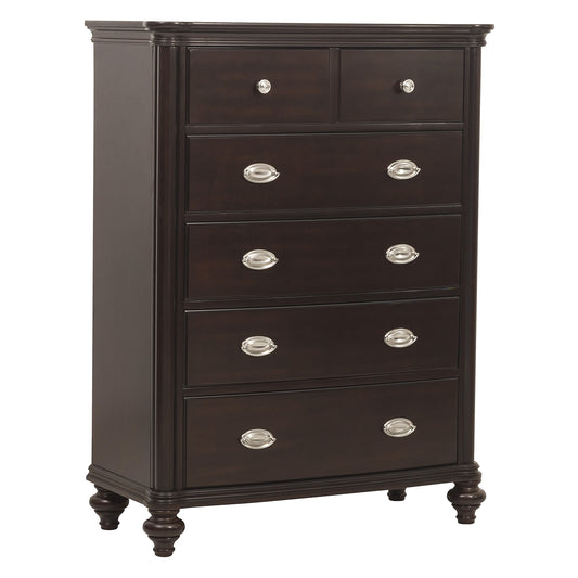 Homelegance Chest Marston Dark Cherry Finish Elegant Bedroom Storage 2615DC-9