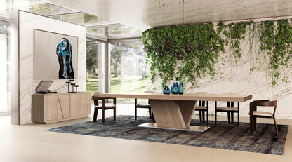 Nova Domus Victoria Italian Modern Walnut Caracalla Buffet