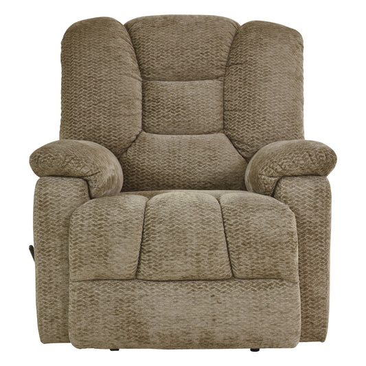 Homelegance Kaylene Reclining Chair in Brown Chenille Fabric 9533BR-1