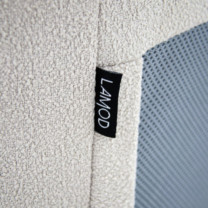 Modrest Lambert Modern Beige Fabric Upholstered Bed