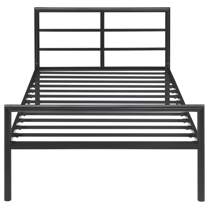 Fisher Metal Twin Open Frame Bed Gunmetal
