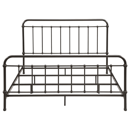 Livingston Metal Eastern King Open Frame Bed Dark Bronze