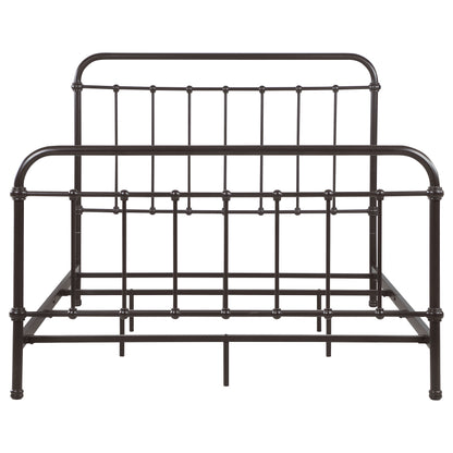 Livingston Metal Queen Open Frame Bed Dark Bronze