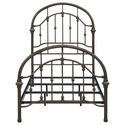 Rowan Metal Twin Open Frame Bed Dark Bronze