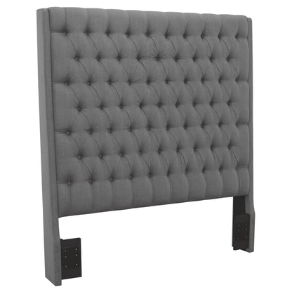 Camille Upholstered Queen Panel Headboard Grey