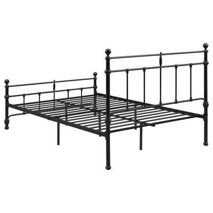 Novak 48-inch Metal Full Open Frame Bed Matte Black