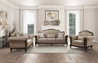 Homelegance Heath Court Accent Chair with Multi-color Textured Fabric 16829-1