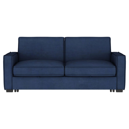 Gretchen Upholstered Convertible Sleeper Sofa Bed Navy Blue