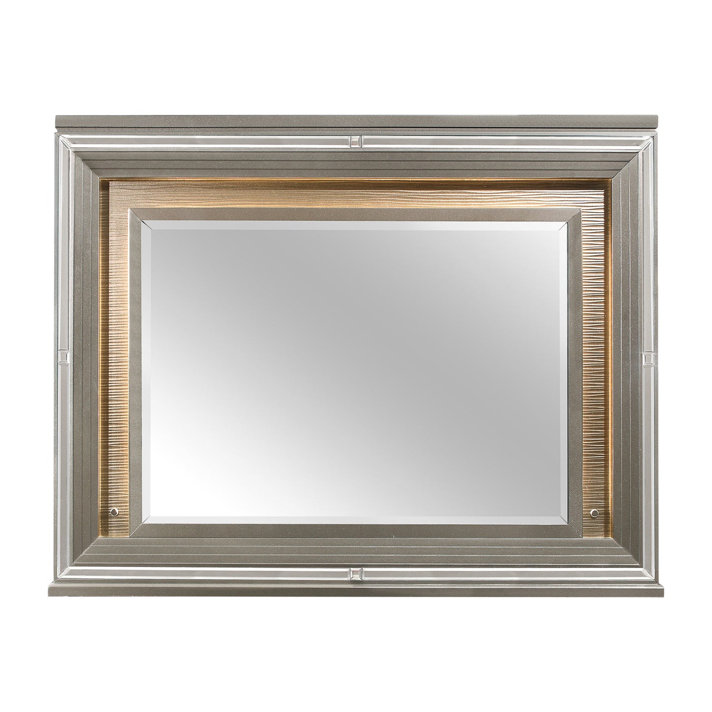 Homelegance Dresser Mirror Tamsin Silver Gray Metallic Finish 1616-6
