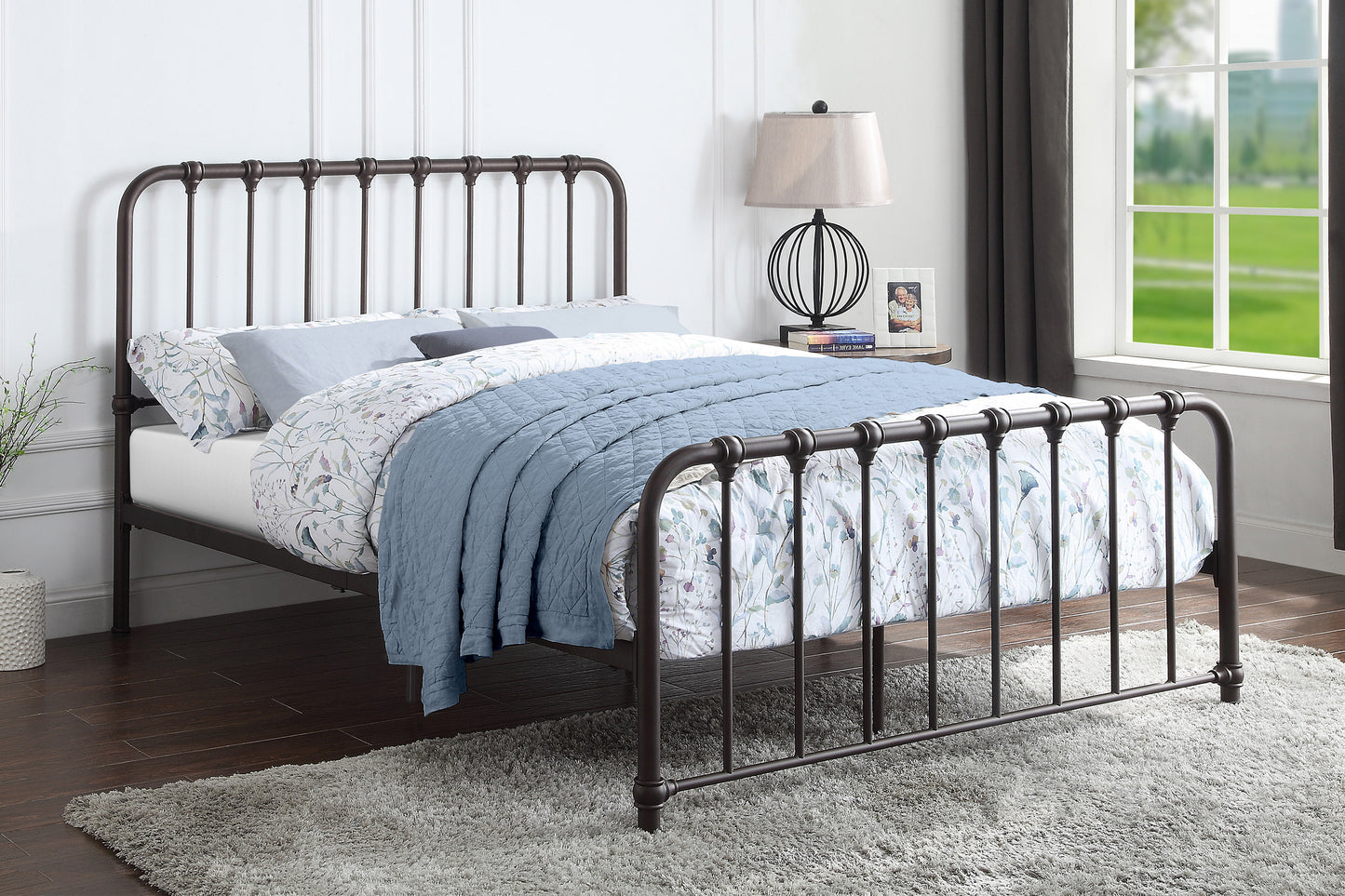 Homelegance Queen Bed Bethany Dark Bronze Finish 1571DZ-1
