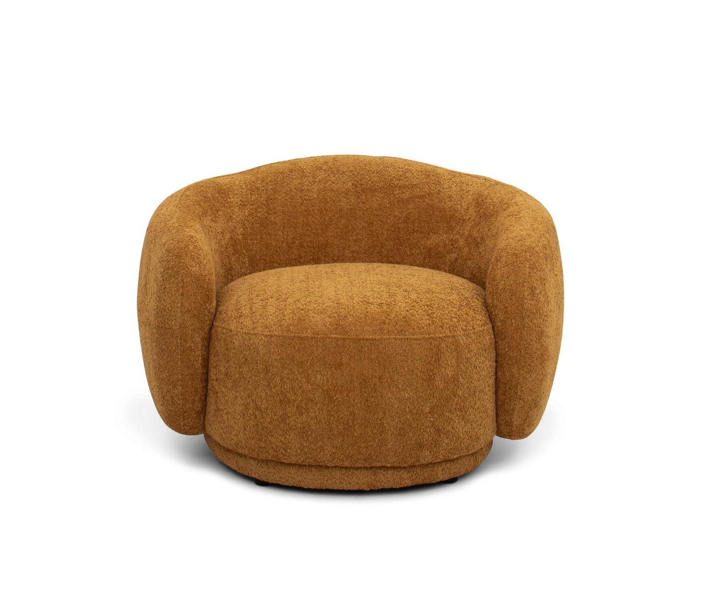 Divani Casa Andrew Modern Orange Fabric Accent Chair