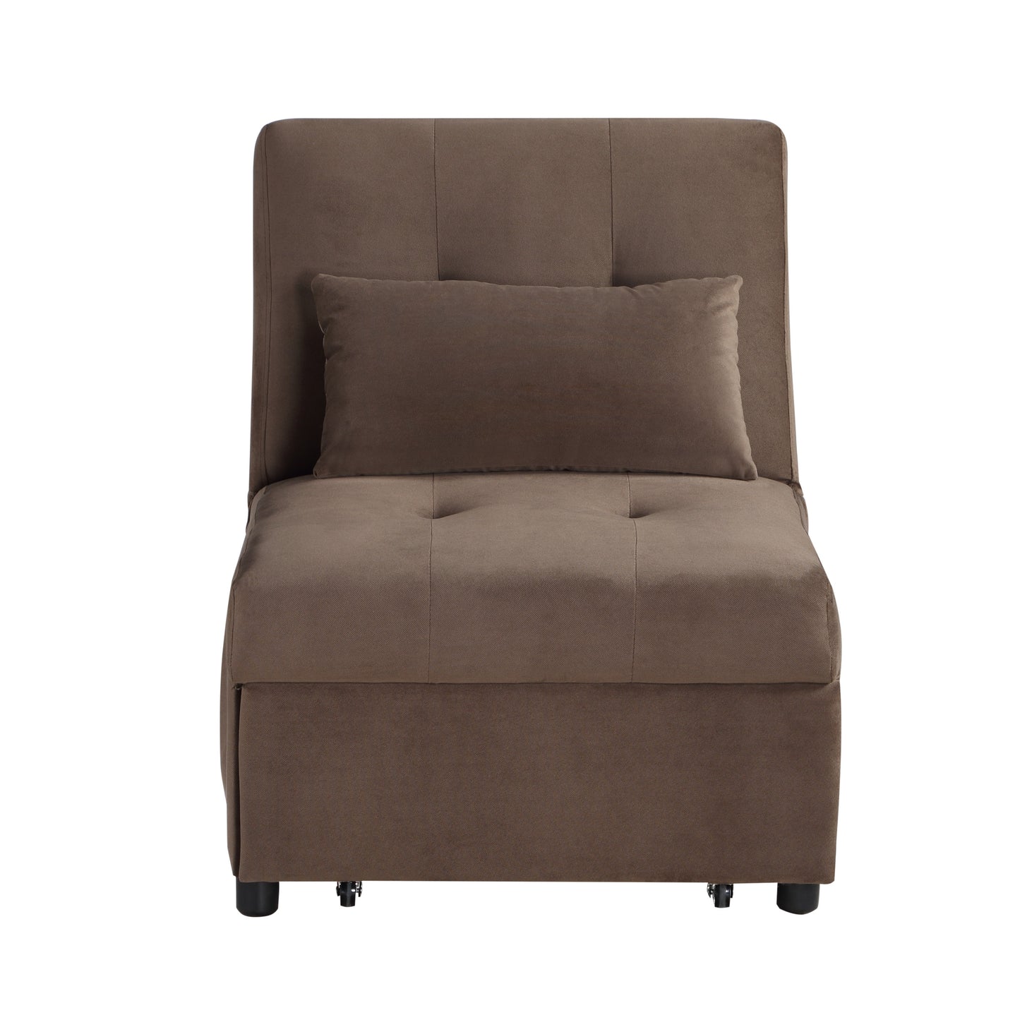 Homelegance Garrell Storage Bench Velvet Upholstered Brown 4615-F2