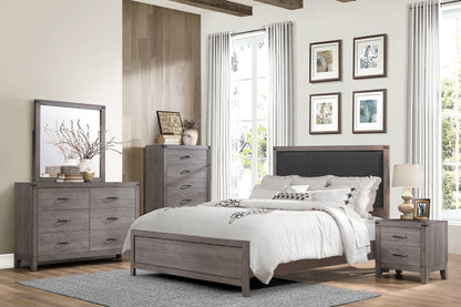 Homelegance Chest Brownish Gray Woodrow Elegant Design with 5 Drawers 2042-9