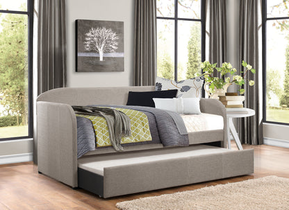 Homelegance Roland Daybed with Trundle Gray Fabric 4950GY