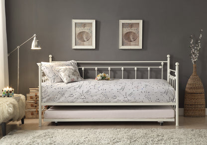 Homelegance Lorena Daybed with Trundle White Finish 4965W-NT