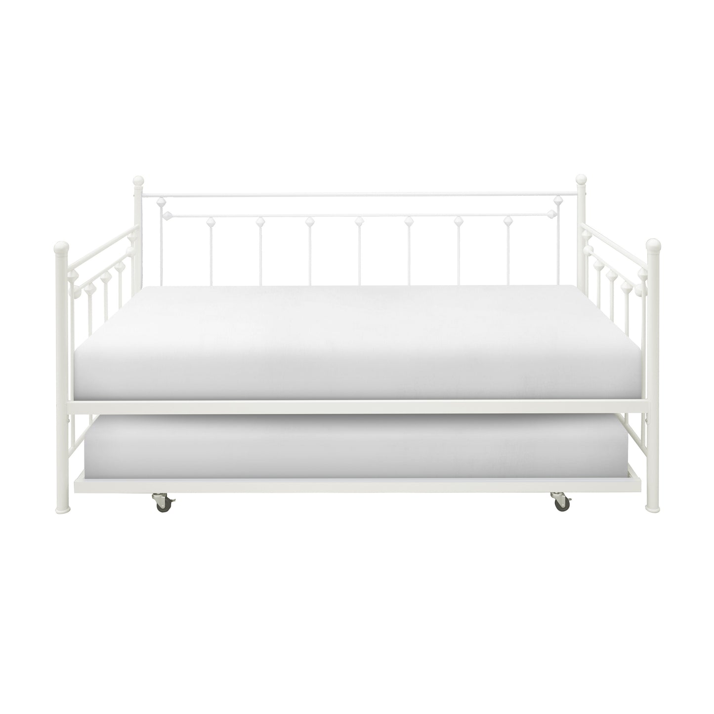 Homelegance Lorena Daybed with Trundle White Finish 4965W-NT
