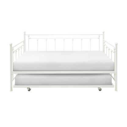 Homelegance Lorena Daybed with Trundle White Finish 4965W-NT