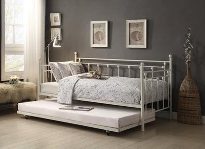 Homelegance Lorena Daybed with Trundle White Finish 4965W-NT
