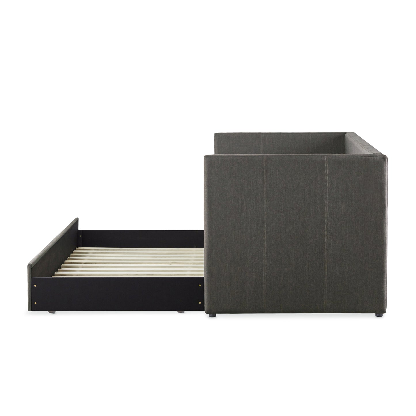 Homelegance Therese Daybed with Trundle Gray Fabric 4969GY