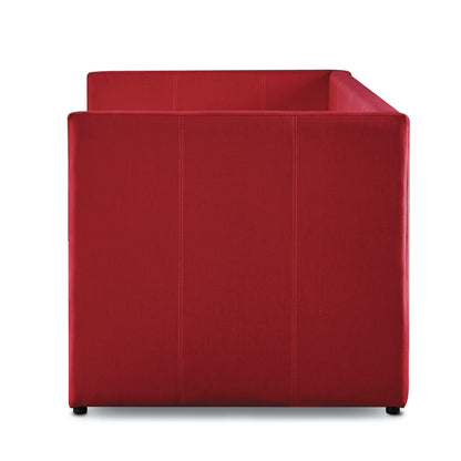 Homelegance Therese Daybed with Trundle Red Fabric 4969RD