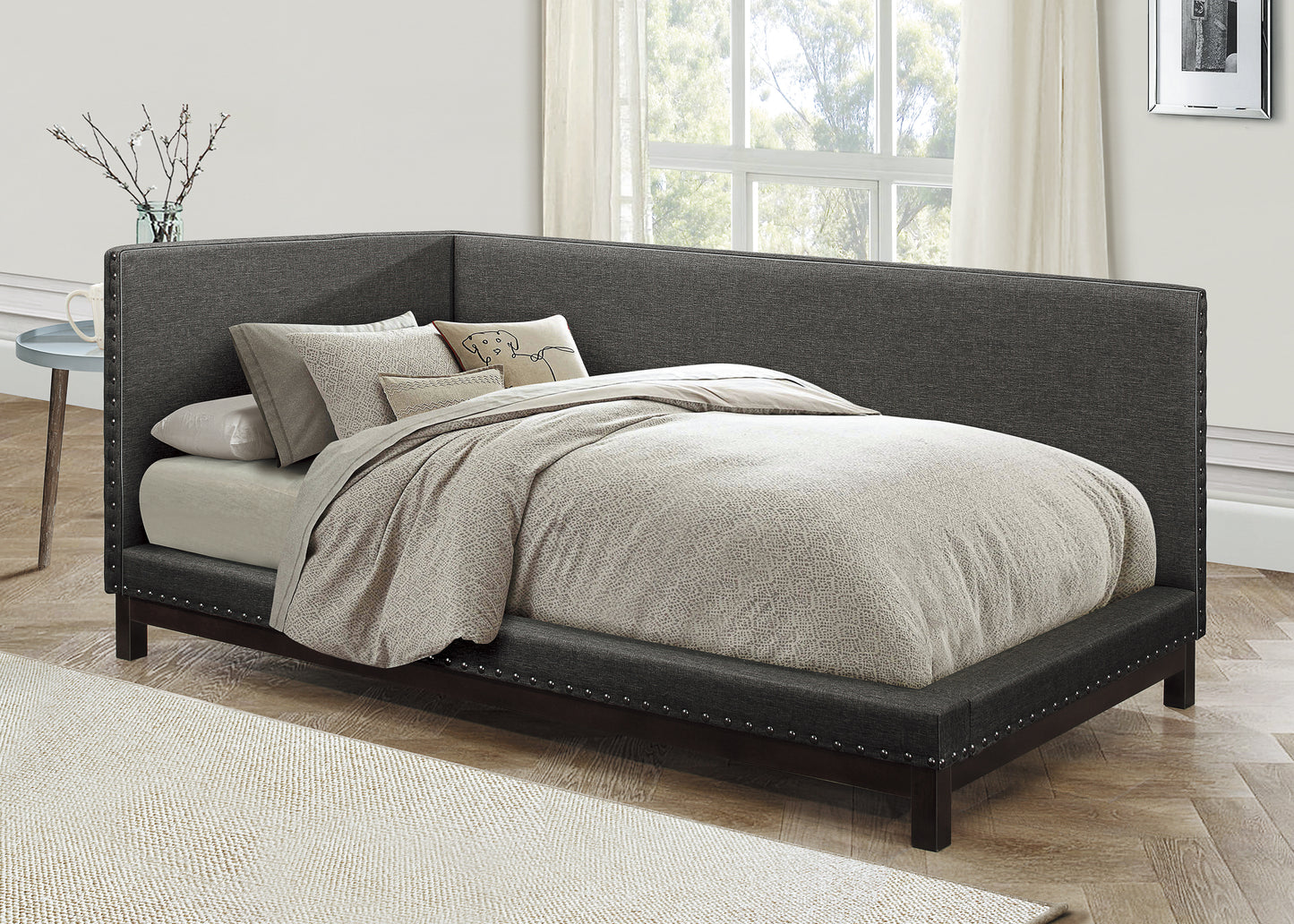 Homelegance Portage Daybed Dark Gray Upholstered 4977GY