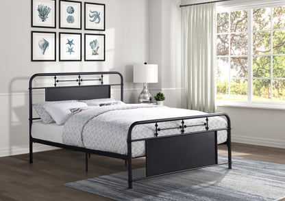 Homelegance Queen Bed Blanchard Mottled Silver Finish 4982-1